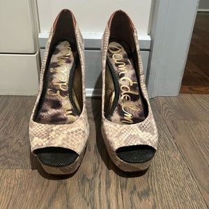 Sam Edelman Crocodile Heels